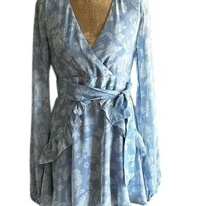 FOREVER 21 WOMENS FLORAL SUMMER PARTY COCKTAIL MINI DRESS SZ LARGE